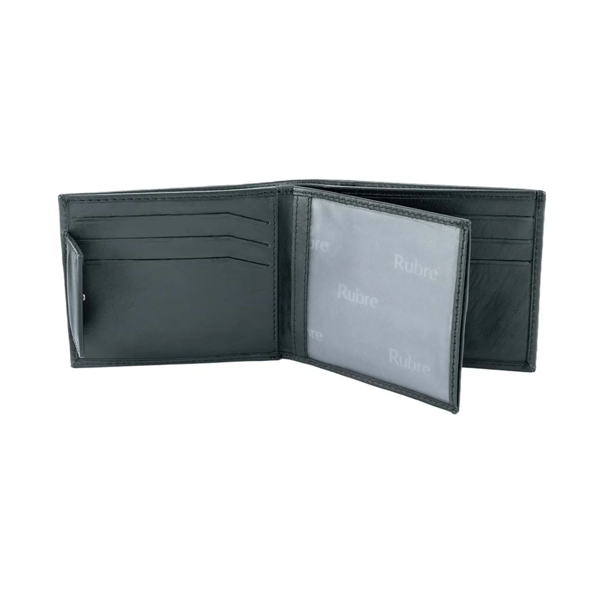 Carteira em Pele com Porta-moedas Secreto e Anti-RFID